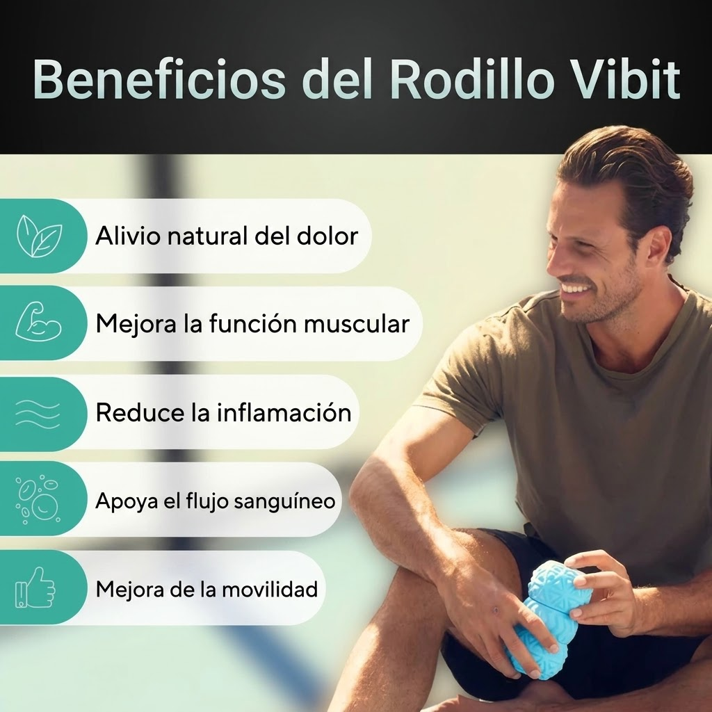 Rodillo de masaje vibratorio portátil